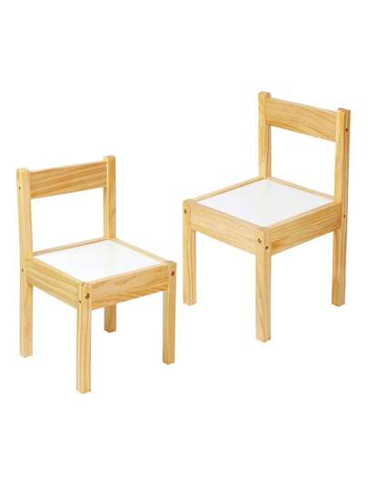 Shimy 2 Sillas Montessori para Niños Fabricadas en Madera de Abedul y MDF, Ideales para Mesas de Dibujo y Juegos Didácticos, Muebles Infantiles para Niños de Hasta 6 Años, Fáciles de Armar
