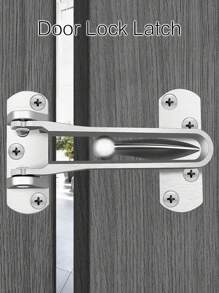 Door Lock Latch- Swing Bar Door Guard For Front And Inside Door, Safety Childproof Reinforcement Door Stopper For Kids Home Hotel Apartment, Door Chain For Home Security, Thicken Zinc Alloy Made - Door Lock Latch - View 1