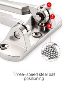 Door Lock Latch- Swing Bar Door Guard For Front And Inside Door, Safety Childproof Reinforcement Door Stopper For Kids Home Hotel Apartment, Door Chain For Home Security, Thicken Zinc Alloy Made - Door Lock Latch - View 4