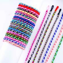 10pcs/Pack Fashionable Colorful Woven Adjustable Friendship Bracelets With Tassels, Suitable For Gifts To Family, Friends, Daily Wear, Jewelry Party