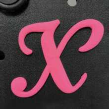 1pc Pink Letters For Beach Bag Decorative Charm Insert Bag Accessories Beach Bag Accessories For Women's Rubber Beach Handbag EVA Bag Personalized Handbag 3D Letters DIY Your Bag(LetterA-Z)  Beach Accessories Rubber Beach Bag