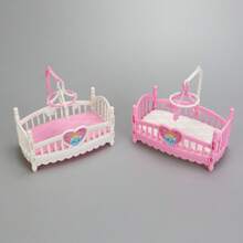 娃娃配件 公主床挂头铃玩具（随机配件） 迷你家具（适合11cm娃娃） 娃娃屋配件 小摆件 微型场景玩具,房间装饰 - 彩色 - 查看 3