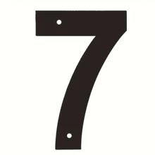 1 pezzo Numeri moderni neri in metallo da 12 pollici (circa 30,5 centimetri), adatti per numeri civici, decorazione della casa, decorazione della stanza, decorazione della parete - nero - Visualizzare 9