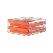 1 PC Refrigerator Egg Storage Box, Drawer Style Fresh-Keeping Box, Kitchen Egg Cardboard Box Tray, Stackable Double-Layer Egg Rack, Can Hold 30 Eggs At A Time (Multiple Colors Available),Storage,Kitchen Organiser,Kitchen Items,Room Decor,Home Decor. - Multicolor - View 13