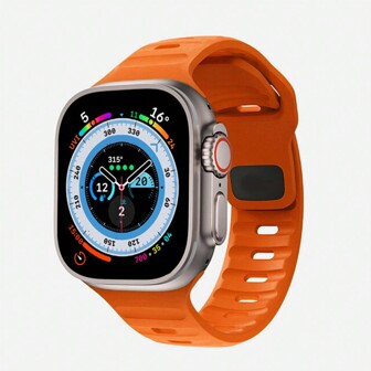 Soft Silicone Strap Compatible With Apple Watch Band Ultra 2 49mm 44mm 45mm 42mm 41mm 42mm Sport Watchband Apple Watch Serise 5 6 7 8 9 Bracelet