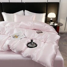 Juego de ropa de cama de 3 piezas con funda nórdica lavada con estilo, suave y cómoda. Fresca pero no fría, de seda suave, adecuada para dormir sin ropa. 1 * Funda nórdica + 2 * Fundas de almohada, sin relleno, transpirable, lavable a máquina. Apropiada para el dormitorio principal, la habitación de invitados, el dormitorio, en todas las estaciones