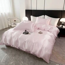 Juego de ropa de cama de 3 piezas con funda nórdica lavada con estilo, suave y cómoda. Fresca pero no fría, de seda suave, adecuada para dormir sin ropa. 1 * Funda nórdica + 2 * Fundas de almohada, sin relleno, transpirable, lavable a máquina. Apropiada para el dormitorio principal, la habitación de invitados, el dormitorio, en todas las estaciones