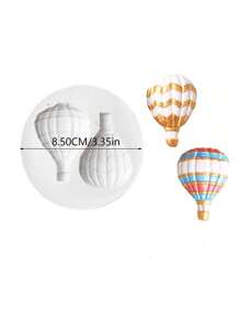 Molde de silicona con forma de globo aerostático, nube y arcoíris para hacer accesorios de decoración DIY