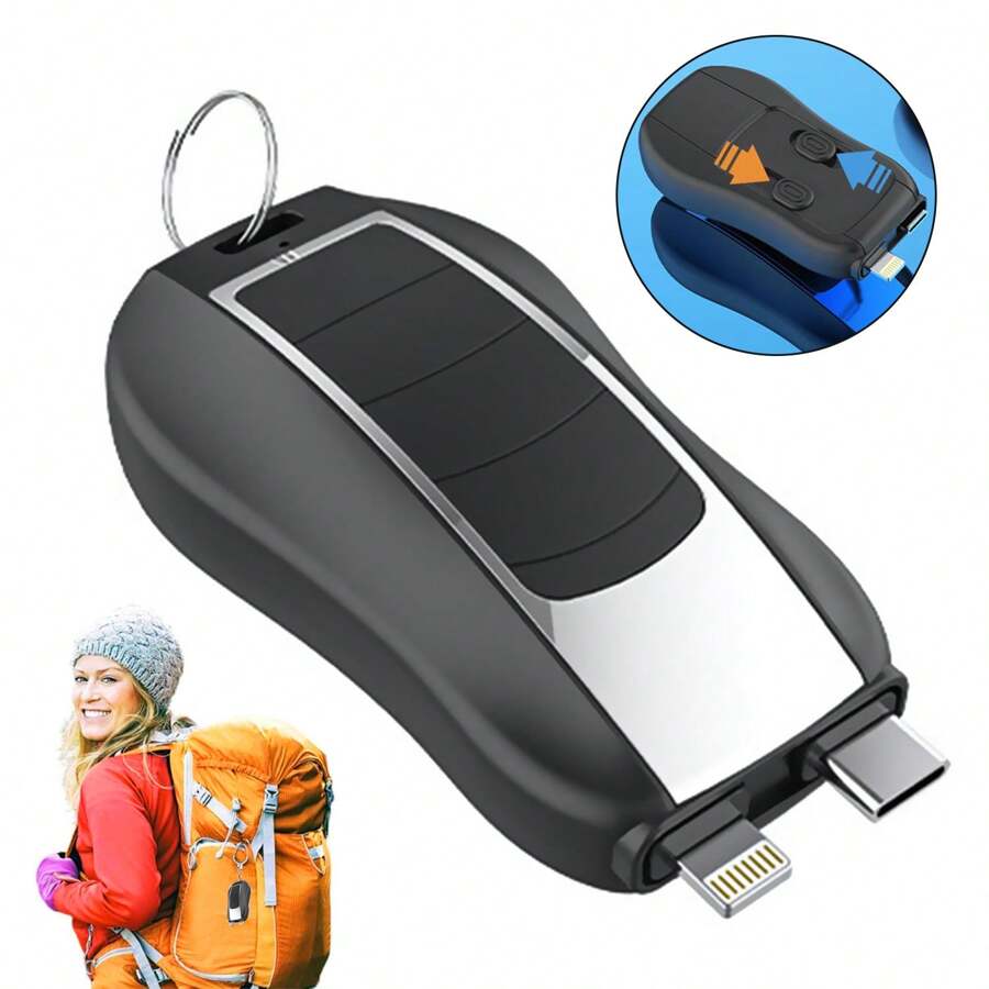 MOREKA Mini Banco De Energía Externo De Carga Rápida De 1200 Mah - Negro - Ver 1