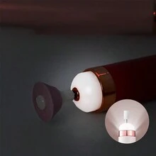 迷你電動指甲鑽修甲機，配有指甲磨光器和指甲油移除劑，攜帶方便的指甲美容設備 - 粉色 - 查看 7