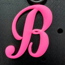 1pc Pink Letters For Beach Bag Decorative Charm Insert Bag Accessories Beach Bag Accessories For Women's Rubber Beach Handbag EVA Bag Personalized Handbag 3D Letters DIY Your Bag(LetterA-Z)  Beach Accessories Rubber Beach Bag