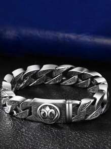 2024 New Retro Men's Bracelet, Personalized Fashion Motorcycle Harley Totem Wristband, Bold And Stylish