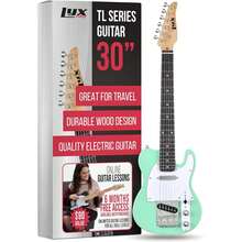LyxPro 30" Telecaster Electric Guitar, TL Series, Full-Size Paulownia Wood Body, 3-Ply Pickguard, C-Shape Neck, Ashtray Bridge, Quality Gear Tuners, 3-Way Switch & Volume/Tone Controls, 2 Picks Included - 綠色 - 查看 1