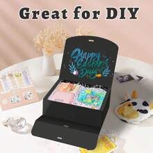 10pcs/5pcs/2pcs - White/Black/Pink/Brown Gift Box With Lid, Gift Box With Ribbon For Bridesmaid Proposal Box, Gift Box For Wedding, Birthday Gift, Shower Party And Other Parties, Valentine's Day Gifts, Valentine Day,Packaging, Birthday, DIY Making, Beauty Storage BOX - Black - View 7
