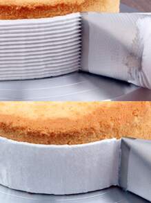 1入組大號單面齒狀裝飾嘴，超大號不鏽鋼結構裝飾嘴，帶雙面齒狀的平面裝飾嘴，適用於塗抹奶油，DIY蛋糕烘焙工具 - 銀色 - 查看 6