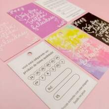 Tag Etiqueta para Roupas  Feminina Pronta entrega-50 UNIDADES - Azul - Visão 2