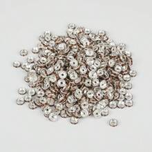 100-500 pezzi Rondelle Spacer perline in 16 colori per la creazione di gioielli con perle da 8 mm, spaziatori per braccialetti, perle focali per penne