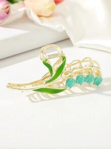 Pinza Para Cabello Con Diseño De Flor Estilo Bohemio, Regalo Perfecto Para Amigos Para Uso Diario - Azul - Ver 3