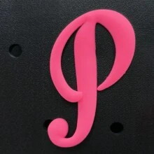 1pc Pink Letters For Beach Bag Decorative Charm Insert Bag Accessories Beach Bag Accessories For Women's Rubber Beach Handbag EVA Bag Personalized Handbag 3D Letters DIY Your Bag(LetterA-Z)  Beach Accessories Rubber Beach Bag