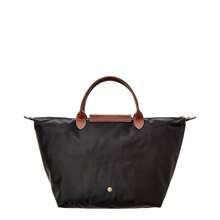 Longchamp Bolso mediano de lona original Le Pliage - Negro - Ver 3