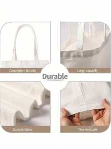 2/4/6/8/12/20Pcs Sublimation Tote Bags Sublimation Blank Tote Bags For Decoration ,Tote Bag, Lightweight Medium Reusable Grocery Shopping Cloth Bags, Reusable Grocery Shopping Cloth Bag, Reusable Folding Shopping Shoulder Bag, Large Capacity Folding Shopping Bag, Household Supplies, Suitable For DIY, Advertising, Promotions, Gifts, Events