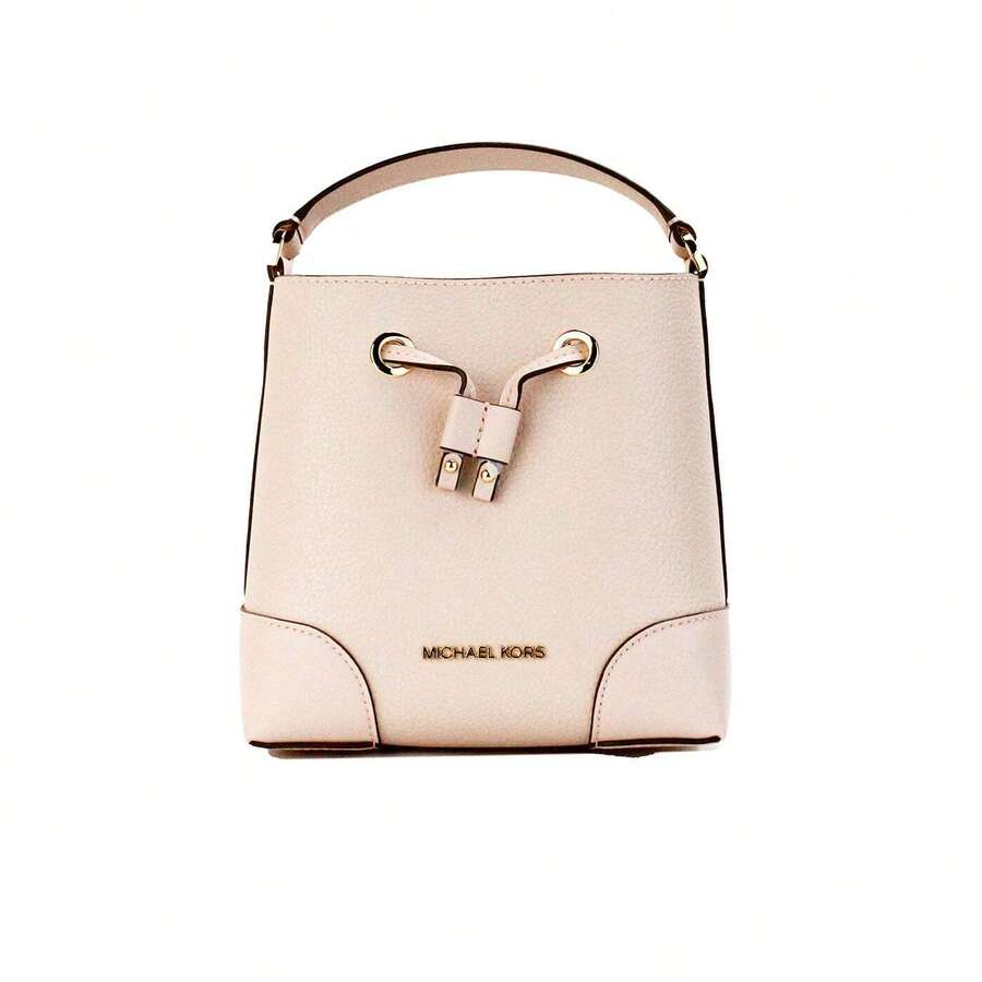 Michael Kors Bolso Bandolera Mercer Small Powder Blush Pebble De Piel Tipo Cubo Para Mujer - multi - Ver 1