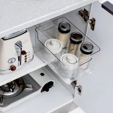 2pcsDrawer Slide Rail Ball Drawer, Track Hardware Accessories, Silent Slide Rail Punch-Free, Side Mount Slide Rail - White - View 5