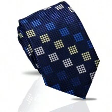 1pc Men's Classic Striped & Polka Dot Handmade Tie, Formal Business Necktie, Suitable For Banquet & Evening Formal Wear, Work & Professional Attire, Casual Italian/British Retro Style Accessories