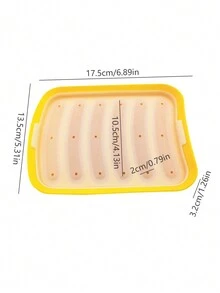 1pc Random Silicone Sausage Mold With Lid, Baking, For Baby Food Supplement And Kitchen Tools - Multicolor - View 8