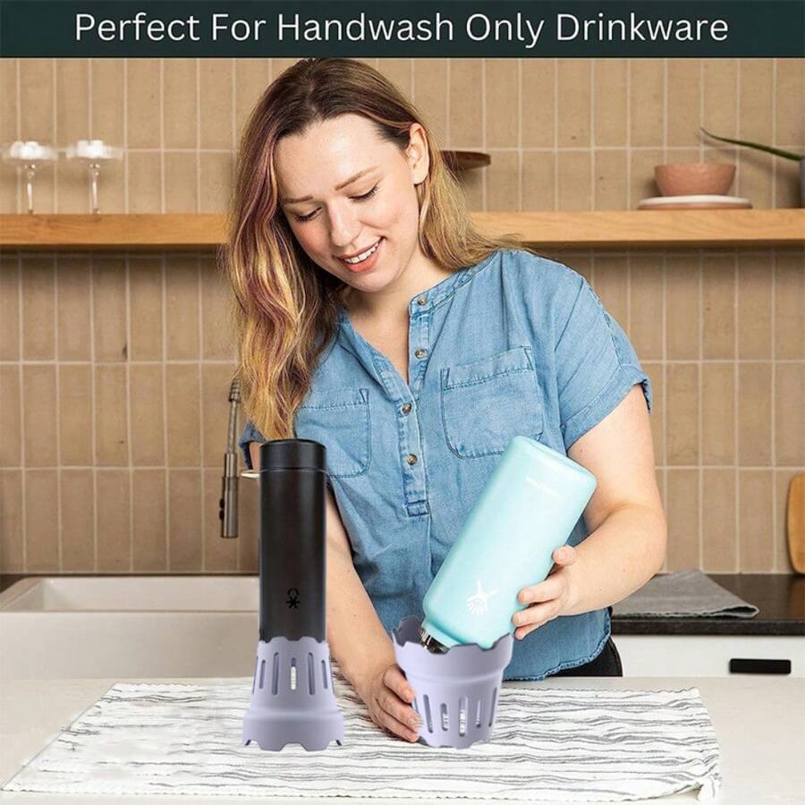 800W Water Bottle Drying Rack, Lab Glassware Dryer With Drying Tubes, Drying Time: 8-10 Minutes/Temperature Range: 40-120 ° C/3 Duct Specifications, For Test Tubes And Beakers,30hole