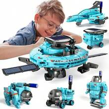 6 In 1 Science Experiment Solar Robot Toy DIY Building Powered Learning Tool Education Robots Technological Gadgets Kit For Kid - Multicolor - View 7