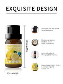 EMBRACEX. 1pc 10ml/0.33fl.Oz Aromatic Essential Oil-Lemon ,Use In Aroma Diffusers, Diffuser Stones/Lamps/Wood, Humidifiers, Air Fresheners.Suitable For Use In Rooms, Living Rooms, Toilets. - Lemon - View 4