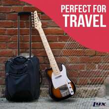 LyxPro 30" Telecaster Electric Guitar, TL Series, Full-Size Paulownia Wood Body, 3-Ply Pickguard, C-Shape Neck, Ashtray Bridge, Quality Gear Tuners, 3-Way Switch & Volume/Tone Controls, 2 Picks Included - 旭日 - 查看 8