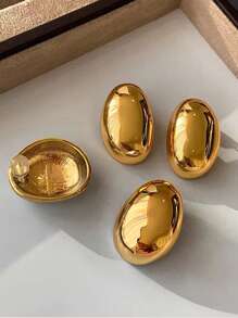2 Pairs Of Fashionable Pimple Earrings, Women's Stainless Steel Ear Studs In Ins Style