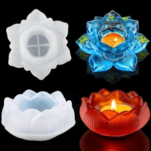 Set Of 2 Silicon Candle Molds And Epoxy Resin Casting Molds, DIY Candle Mold Casting Molds, 2pcs Resin Silicon Mold Set For Candle, Jewelry Box, Tea Light Holder, And Tabletop - White - View 8