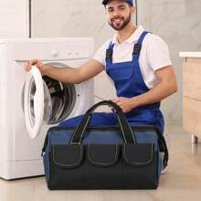 Multifunctional Tool Bags 1680D Waterproof Oxford Cloth Electrician Bag Wear Resistant Thickening Portable Tools Storage Bag Storage