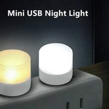 10Pcs Mini USB Night Light Warm White Eye Protection Book Reading Light USB Plug Computer Mobile Power Charging LED Night Lamp Christmas Gift Halloween Gift,Portable USB Night Light Student Eye Protection LED Light Laptop Power Bank Car Portable Light