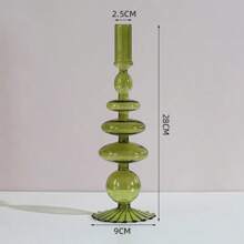 一件独特的玻璃烛台，用我们美丽的玻璃烛台点亮您的生活。手工制作，完美无瑕，这些烛台适合任何场合！、房间装饰、礼物 - 彩色 - 查看 26