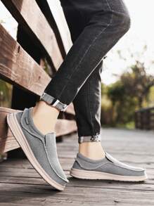 Men Summer Breathable Casual Canvas Loafers