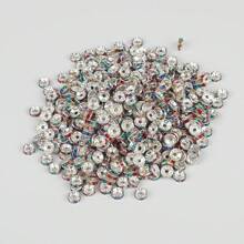 100-500 pezzi Rondelle Spacer perline in 16 colori per la creazione di gioielli con perle da 8 mm, spaziatori per braccialetti, perle focali per penne