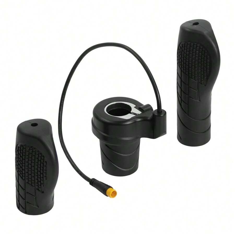 電動自行車FT-76X側半扭轉油門右把手油門E-Bike 76X把手加速器防水WP連接器用於電動滑板車零件 - 黑色 - 查看 1