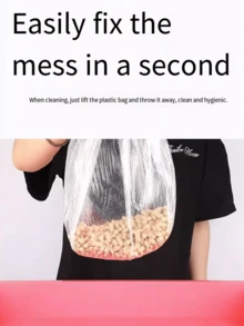 10pcs/50pcs Disposable Elastic PE Film Bottom Paper Sleeve For Pet Cage, Suitable For Small Pets And Birds (Tray Not Included) - Multicolor - View 3