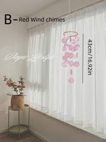 1pc Natural Shell Wind Chime Small Hanging Decoration For Room, Bedroom - Blue - View 8