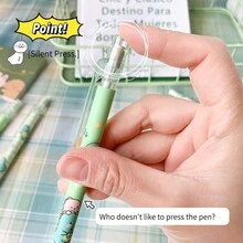 5入組機械鉛筆套裝0.5mm 2B填充可愛卡通自動鉛筆學校辦公用品兒童禮物文具卡哇伊恐龍 - 綠色 - 查看 6