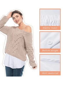 1 Stück Elastischer Bundverbreiterer Für Frauenhemd, Einstellbarer Schichtung Falscher Saum Rockverlängerer