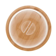 Porta Queijo Em Bambu Tampa Queijeira Bambu Ecokitchen Lyor Rojemac Decoração Cozinha Mesa posta Almoço Café da manhã Quejeira em Bambu - Caqui - Visão 7