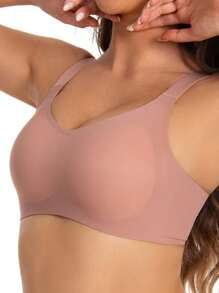 2pcs Wireless Jelly Bra, Comfortable And Invisible, For Side Breast Control - Multicolor - View 9