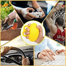 Palla da esercizio per le dita - Rafforza la presa della mano, allevia lo stress, migliora la forza delle dita - Accessori palestra antistress, Deportes, Gimnasio, Esercizi in casa
