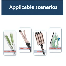 1 pièce Gant de coiffure résistant à la chaleur et antidérapant en rouge, gants isolants thermiques pour fer à friser, lisseur et sèche-cheveux