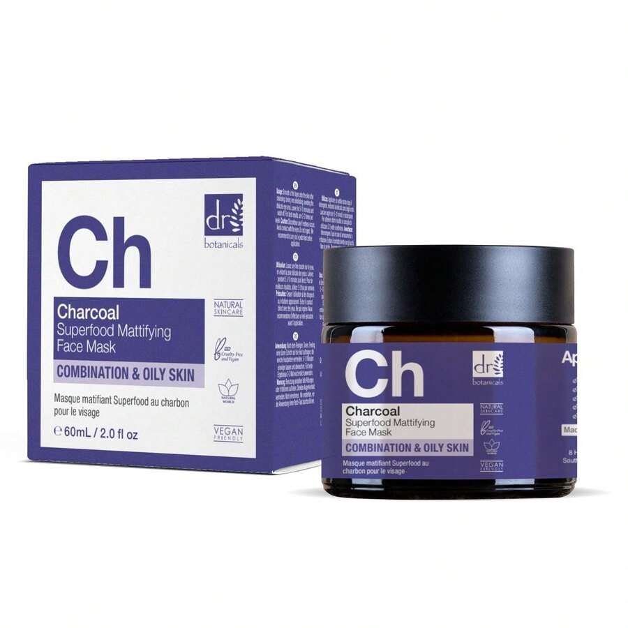Charcoal Superfood Mattifying Face Mask 60ml SHEIN USA